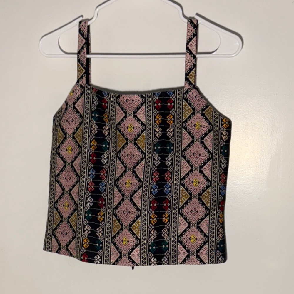 Multicolor Patterned Women's Top